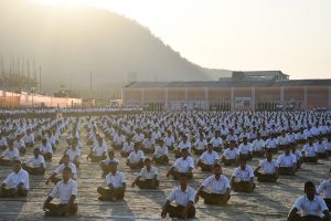 RSS Volunteer training camp at Indian state oh Assam in December 2022