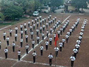 An RSS training camp  at Raipur in the Indian state of Chattisgarh in  2017. Source: https://www.rss.org/Home%20Gallery.html