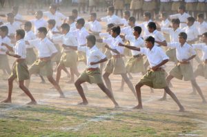 An RSS training camp  at Raipur in the Indian state of Chattisgarh in  2017. Source: https://www.rss.org/Home%20Gallery.html