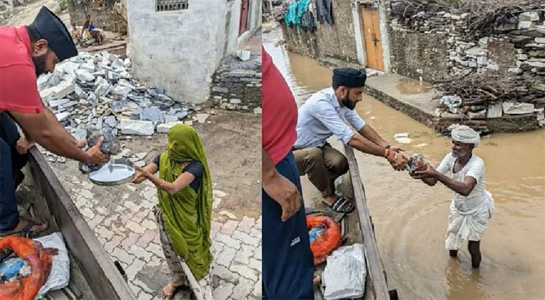 RSS volunteers provide flood relief to stranded residents across India