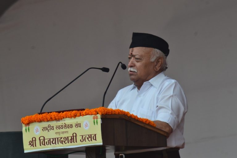 What RSS top brass said in its annual Vijaydashami address from 2015 to 2022