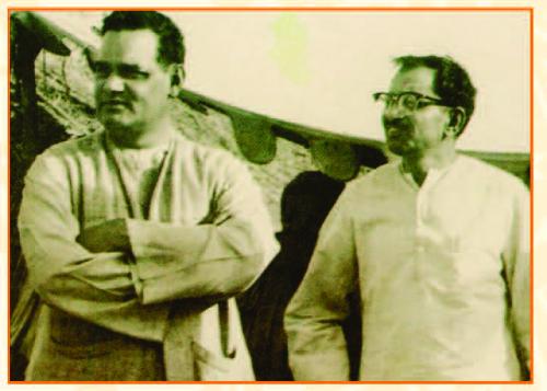  Late Atal Bihari Vajpayee and late Pandit Deendayal Upadhyaya. Both of them were RSS Pracharaks (full-time workers)